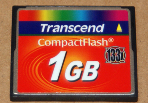 271【送料込確認清掃済】Transcend トランセンド 133x コンパクトフラッシュ CFカード カメラカード デジタルカメラ等メモリーカード 1GB