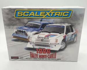 未使用☆ SCALEXTRIC 1986 RALLYE MONTE-CARLO Peugeot 205 T16 E2 Vs MG Metro 6R4 ミニカー コレクション お宝 希少 A8