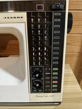 JANOME ジャノメ ミシン Memory Craft 6000 メモリークラフト ペダル付 裁縫 ハンドメイド 通電のみ確認_画像3