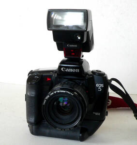 ★ 中古 / Canon EOS 5 + EF 35-105mm 1:4.5-5.6、ストロボ 300EZ ★