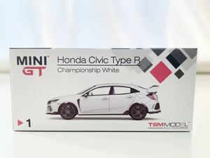 1／64 MiniGT ホンダ Civic Type R チャンピオンシップホワイト TSMMODEL ダイキャストミニカー