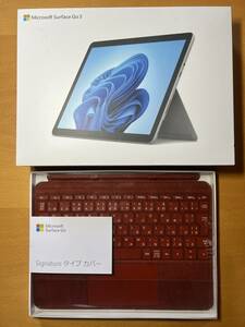 【美品・バッテリー良好】タイプカバー付きSurface Go 3 LTE Advanced Core i3 8GB 128GB プラチナ 8VH-00014 