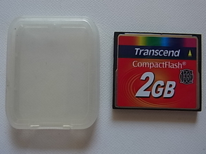 送料84円～　Transcend　CF　2GB　133x　ケース付　管理no.5