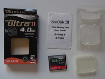送料140円～　SanDisk　CF　Ultra　Ⅱ　4GB　元箱・説明書・ケース付　管理no.20_画像1