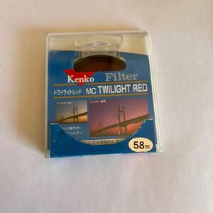 純正 kenko 58mm RED レンズフィルター ケンコー 一眼レフ? ミラーレス? カバー デジタル一眼? カメラ レンズ lens camera プロテクター