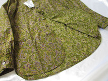 エンジニアードガーメンツ★ 19th Century BD Shirt - Cotton Paisley Print /Olive×Purple【XS】_画像4