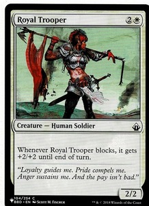 MTG/ザ・リスト/The List/近衛の強兵/Royal Trooper(英)-白