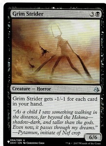 MTG/ザ・リスト/The List/不気味な徘徊者/Grim Strider(英)-黒