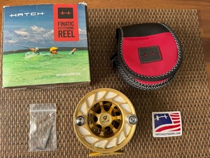 HATCH, FINATIC GEN2 FLY REEL, 9 PLUS, GOLD/BLACK,限定色, LA, 未使用新品