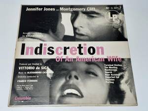 . put on station (1953) Indiscretion of an American Wife| Alessandro *chi Connie ni| Jennifer * Jones | rice 10 -inch LP