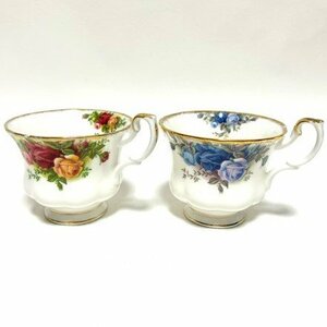 ROYAL ALBERT ロイヤルアルバート ボーンチャイナ ティーカップ 2客セット 花柄 陶器 食器 洋食器 おもてなし