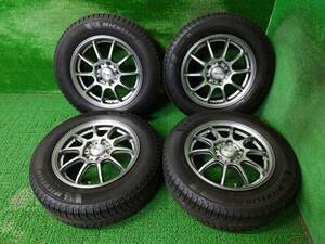 溝有 ミシュラン X-ICE3+ 195/65R15 ホイールセット PCD114.3/5穴 4本 ステップワゴン等 売切!!