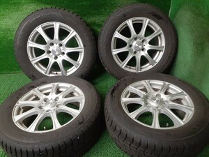 溝有 トーヨー WINTER TRANPATH TX 215/60R16 社外 16インチ PCD114.3 6.5J 4本セット 中古 売切!!