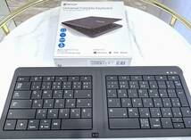 【美品】Microsoft Universal Foldable Keyboard GU5-00014(折りたたみ式 Bluetooth対応)ユニバーサル フォールダブル キーボード(中古)_画像1