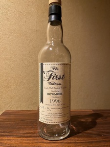 BOWMORE 1996 16yo The First Edition 空き瓶　空瓶　ボトラーズ　ラベルに経年劣化あり　裏ラベルに数字の落書きあり匿名配送　