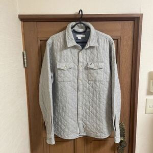 peak performance ピークパフォーマンス　キルティングシャツ　グレー系　 XL