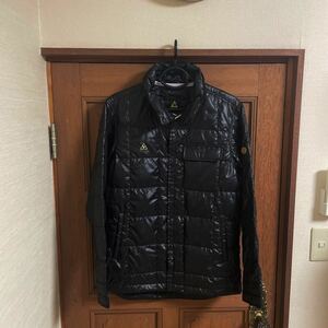 ルコック ×HOSU ダウンジャケット　シャツ風　黒　Mサイズ