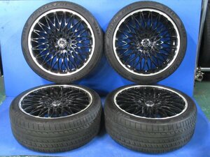 ロクサーニ LOXARNY PAVONE 20インチ 8.5J +35 PCD114.3 5穴 ハブ径約73ミリ 245/40R20 99W タイヤ ホイール 4本 (g088506)