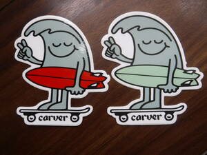 ◆新品U.S.限定カーバー・サーフスケート【CARVER】DUDE Stickerステッカー限定◆