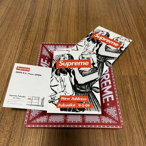 非売品 【Supreme Fukuoka POST CARD 3枚セット】 シュプリーム 福岡 移転 記念 box logo ボックスロゴ ポストカード ステッカー ポスター