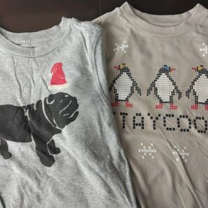 BabyGAP ベビーギャップ キッズ　ロンT　カットソー　トップス　まとめ売り　長袖　クリスマス　フレンチブルドッグ　ペンギン