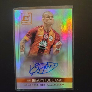 2015 Panini Donruss Soccer Wesley Sneijder サイン Galatasaray スナイデル ガラタサライ オランダ