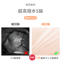 完全遮光 日傘 超撥水 折りたたみ傘 自動開閉 雨傘 UVカット レディース メンズ 傘 折りたたみ ワンタッチ 軽量 女性 晴雨兼用 グレー_画像4