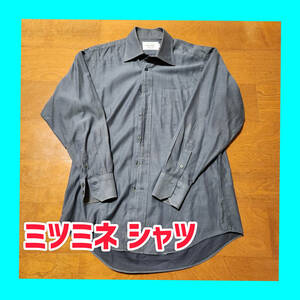 ミツミネ MITSUMINE グレー シャツ 秋冬シーズン Lサイズ