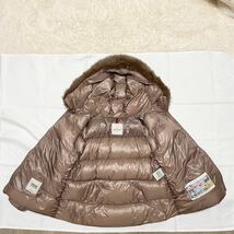 【美品】MONCLER モンクレール ボリュームダウン　ファー　ブラウン_画像5