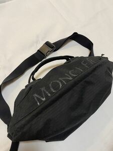 【最安値】MONCLER ALCHEMY ボディバッグ ウエストポーチ ブラックウエストバッグ カバン 