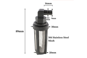 L character strainer 1 piece drainage water instead external filter mesh ( product number :STN-3)