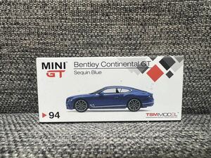 MINI GT 1/64 94 ベントレー コンチネンタル GT 2018 Sequin Blue (左ハンドル) レア品　廃盤品