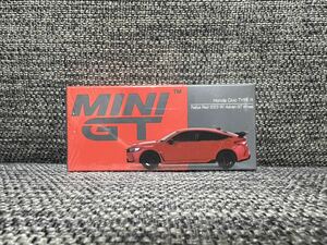 MINI GT 1/64 546 ホンダ　シビック　タイプR Rallye Red 2023 W/ Advan GT Wheel アドバン