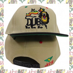 【drs】Lion DUB Judah / cap-b46 刺繍入り　スナップバック　キャップ　野球帽　レゲエ　ラスタ　ジャマイカ　エチオピア