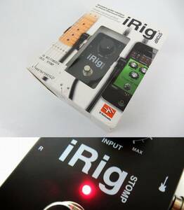 【IK Multimedia】iRig STOMP ストンプ 箱/説明書/ケーブル付き 通電確認のみ 中古品 JUNK扱い 現状渡し 一切返品不可で！