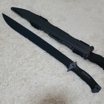 新品未使用　ザキャンプ ナイフジャングルナイフ65MN炭素鋼フルタングブレード　頑丈な刃厚5ミリ　カーショウ　大型ナイフ　大型マチェット_画像2