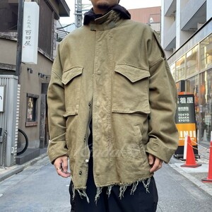 doublet　 22SS Silk Twill Military Blousonシルクミリタリーカットオフジャケット 商品番号：8069000096460