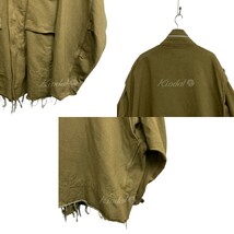 doublet　 22SS Silk Twill Military Blousonシルクミリタリーカットオフジャケット 商品番号：8069000096460_画像6