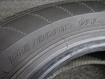 □ DUNLOP ダンロップ ENASAVE EC204 145/80R13 75S サマータイヤ4本セット 製造2023年 【 Y10-2 】_画像8