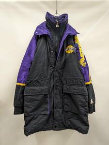 STARTER/スターター/NBA LOS ANGELES LAKERS/ロサンゼルスレイカーズ/ZIP×スナップボタン２層構造パデッドコート/刺繍ロゴ