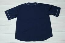 新品BACK NUMBER BN4301313213-0019 Lサイズ ベースボールシャツ ネイビー/濃紺 半袖シャツ 夏 羽織 メンズ Right-on_画像4