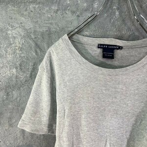 [KWT977] RALPH LAUREN 半袖Tシャツ レディース グレー M 60