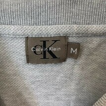 [KWT627] Calvin Klein 半袖ポロシャツ グレー メンズ M ポス_画像7