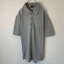 [KWT627] Calvin Klein 半袖ポロシャツ グレー メンズ M ポス_画像1