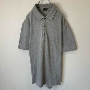 [KWT627] Calvin Klein 半袖ポロシャツ グレー メンズ M ポス