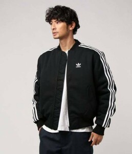 アディダス BOMBER PADDED JACKET ボンバージャケット M adidas originals MA-1 フライトジャケット アウター 黒 送料込 早い者勝ち