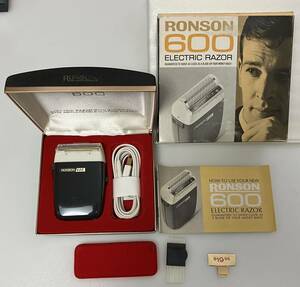 ロンソン エレクトリック カミソリ 1960年代 ビンテージ電気カミソリ RONSON 600 未使用 動作未確認 デッドストック品