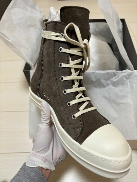 rickowens sneakers ラモーンズ　ダスト　スエード　42