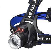 ヘッドライト LED ヘッドランプ充電式 高輝度CREE T6 人感センサー_画像1