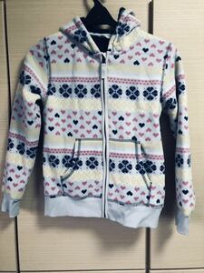 * beautiful goods tops jumper outer garment fleece Heart pattern 150*